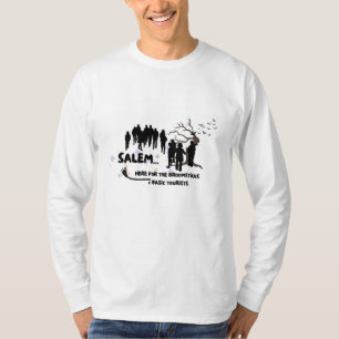 Witch Broom Shirt Visit Salem Basic Tourist