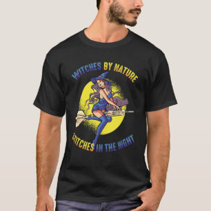 Witch By Nature Stitches In The Night Spooky Cost T-Shirt