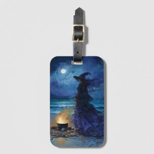 Witch by the Moonlit Sea Luggage Tag