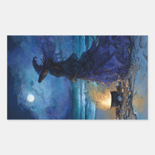 Witch by the Moonlit Sea Sticker