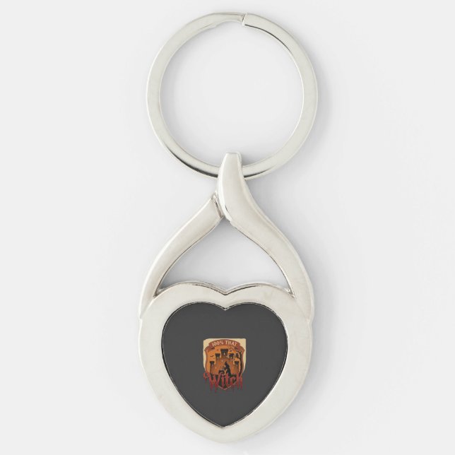 Witch Castle Cauldron Owl Bats_1 Keychain (Front)