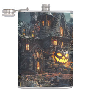 witch castle hip flask