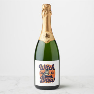 Witch Cat Brew Sparkling Wine Label