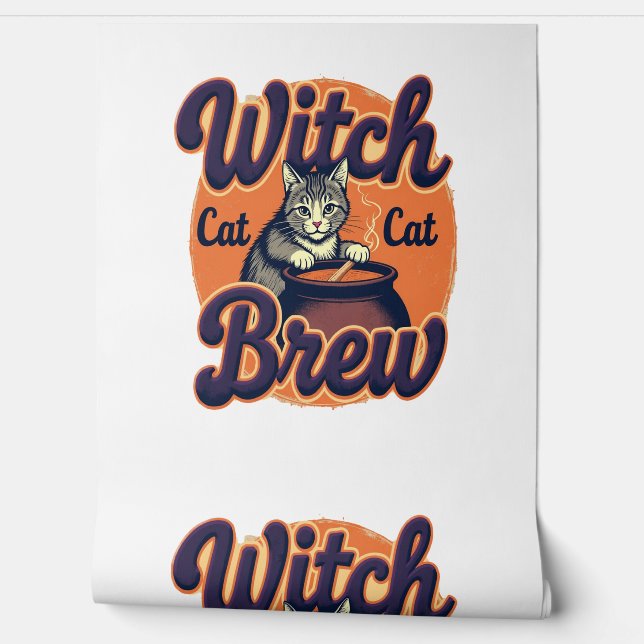 Witch Cat Brew Wallpaper (Unrolling)
