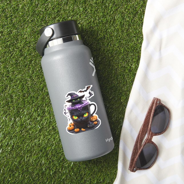 Witch Cat Halloween Latte � Creepy Cute Coffee wit (HydroFlask Insitu)