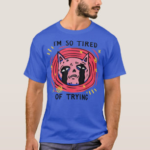 Witch Cat So Tired of Trying Witch Gothic T-Shirt