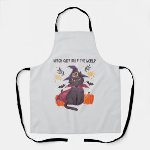 Witch Cats Rule The World Apron
