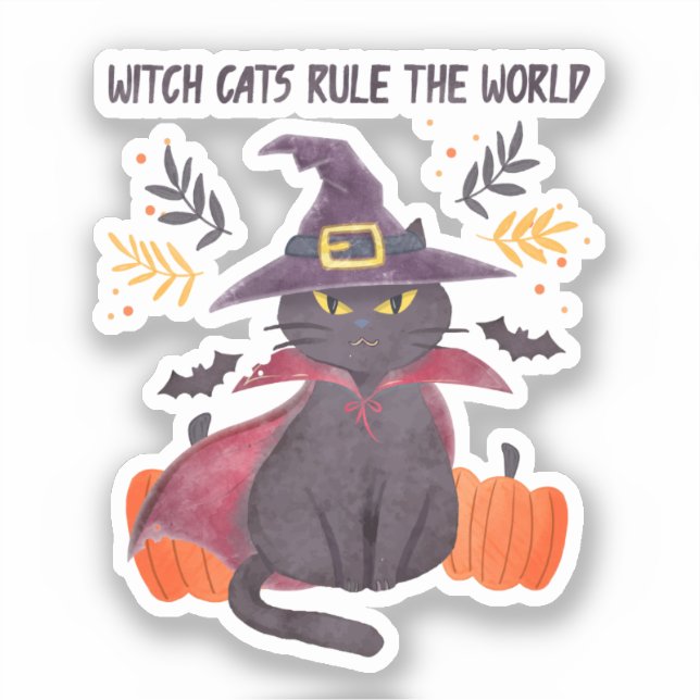 Witch Cats Rule The World – Black Cat (Front)