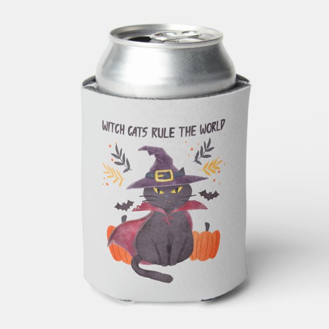 Witch Cats Rule The World – Black Cat Can Cooler (Can Front)