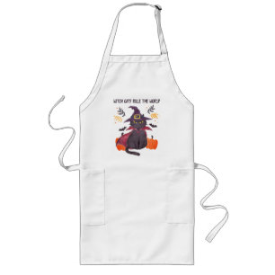Witch Cats Rule The World – Black Cat Long Apron