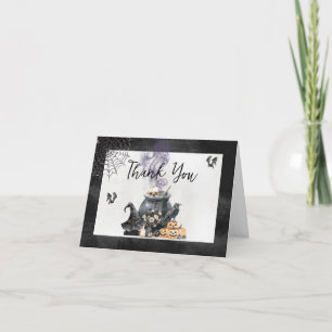 Witch Cauldron Baby is Brewing Baby Shower Thank You Card