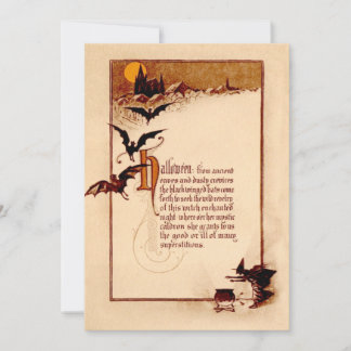 Witch Cauldron Bat Full Moon