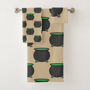 Witch Cauldron Bath Towel Set