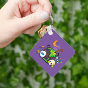 Witch Cauldron Cooking Potion Under The Moonlight Keychain