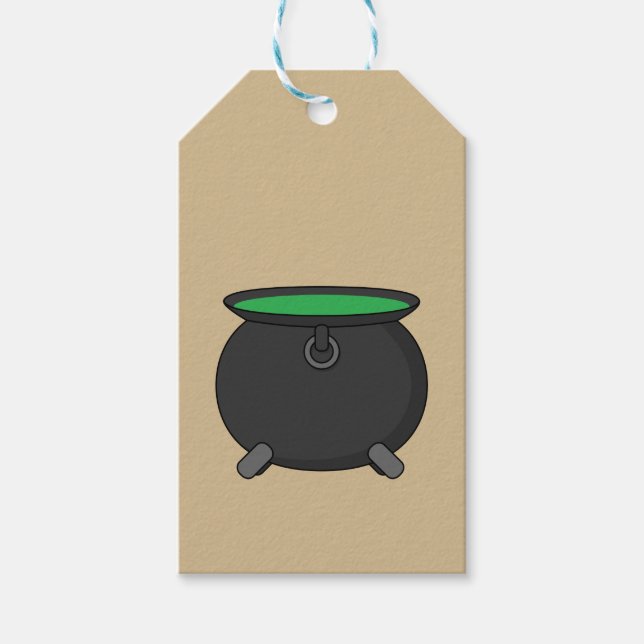 Witch Cauldron Gift Tags (Front)