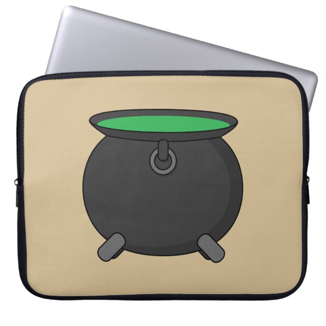 Witch Cauldron Laptop Sleeve (Front)
