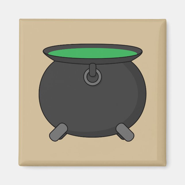 Witch Cauldron Magnet (Front)