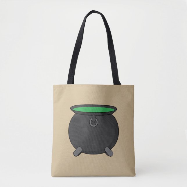 Witch Cauldron Tote Bag (Front)