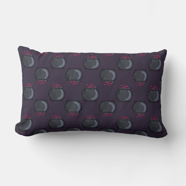 Witch Cauldrons Lumbar Pillow (Front)