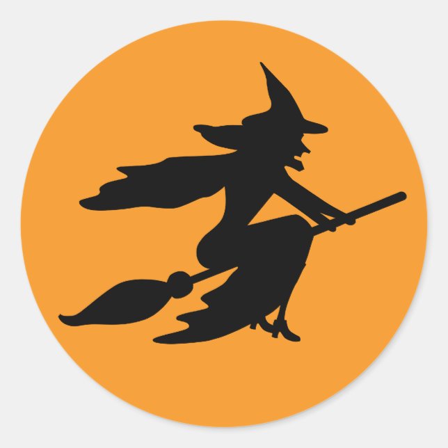 Witch Classic Round Sticker (Front)
