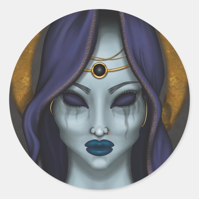 Witch Classic Round Sticker (Front)