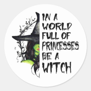 Witch Classic Round Sticker