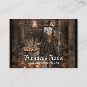 Witch Conjuring Spell 1 Fantasy Business Cards