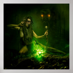 Witch Conjuring the Green Light Poster