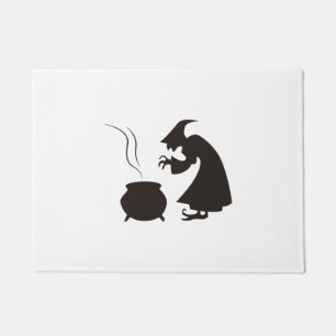 witch cooking doormat