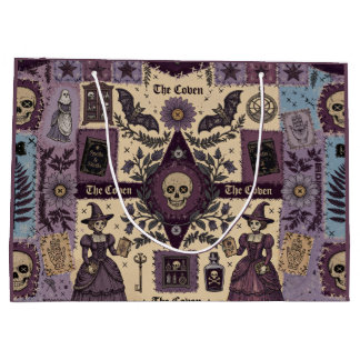 Witch Coven Witchcraft Unique Dark Academia Large Gift Bag