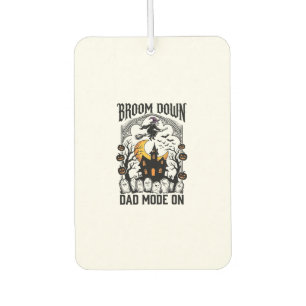 Witch Dad Halloween Broom Broke Vintage Graphic_1 Air Freshener