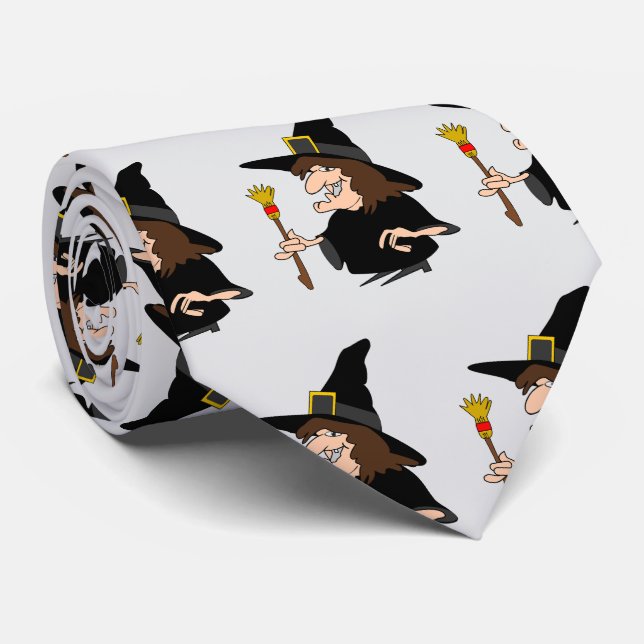 Witch Design Tie (Rolled)