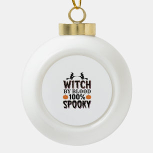 Witch DNA Design Spooky Halloween Humor_1 Ceramic Ball Christmas Ornament
