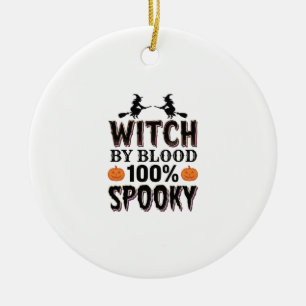 Witch DNA Design Spooky Halloween Humor_1 Ceramic Ornament