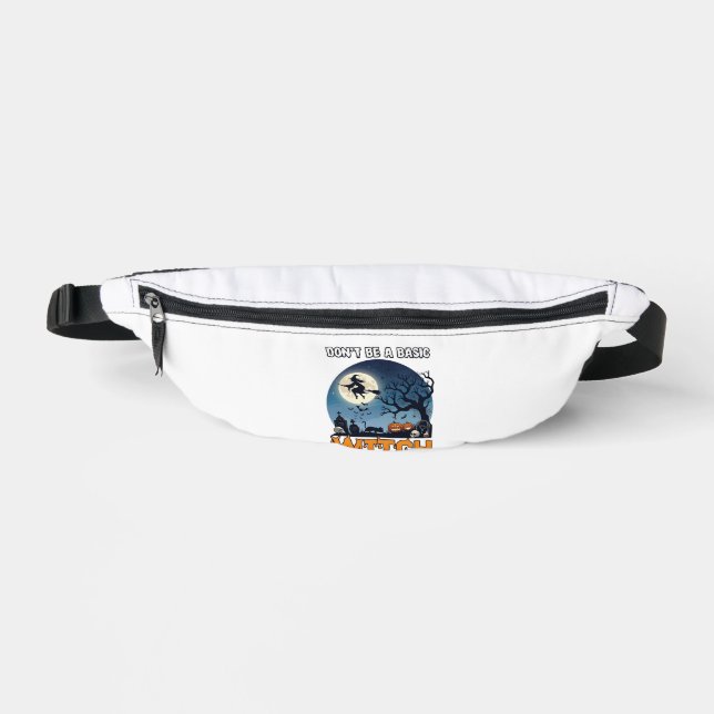 Witch Don Be Basic Halloween Moon Cat Pumpkin_1 Fanny Pack (Front)