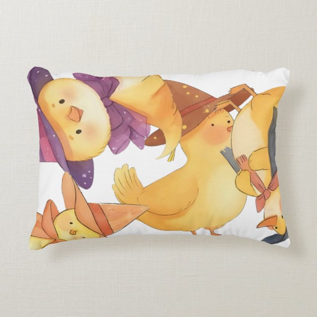 Witch Duck Accent Pillow (Front)