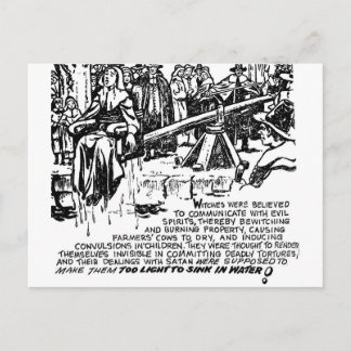 Witch Dunking Postcard