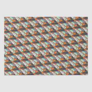 WITCH EATING SCREAMING ICE CREAM CONE, HALLOWEEN TISSUE PAPER