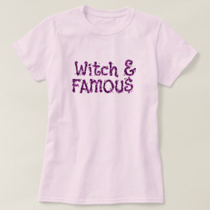 Witch & Famous Halloween Glitter T-Shirt