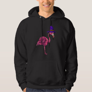 Witch Flamingo Pink Bird Cute Halloween Costume Wo Hoodie