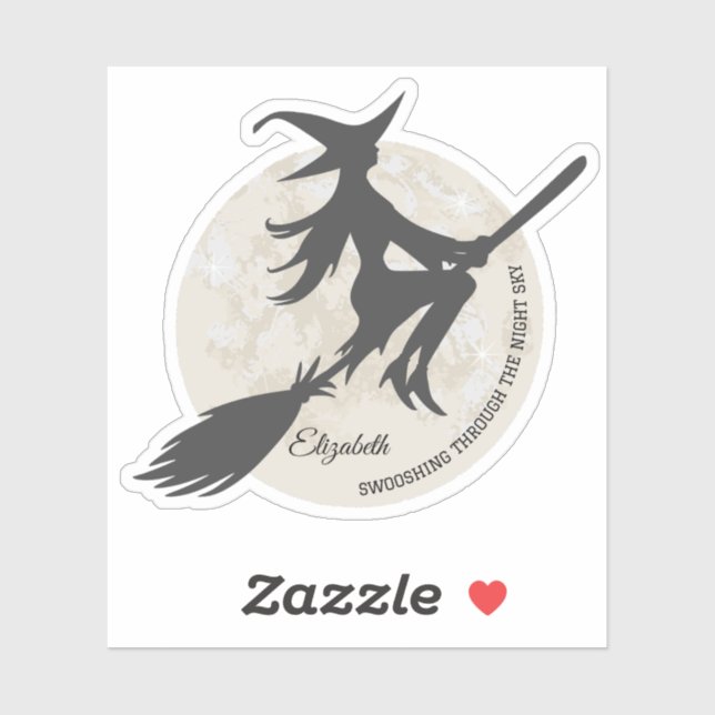 witch flying on a broomstick (Sheet)