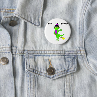 witch gecko 2 inch round button