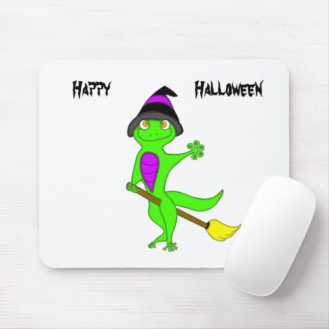 witch gecko mouse pad (With Mouse)
