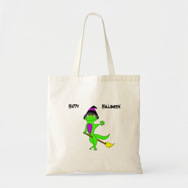 Witch gecko tote bag (Front)