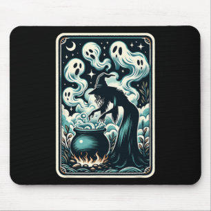 Witch Ghost Cauldron Gothic Supernatural Tarot Car Mouse Pad
