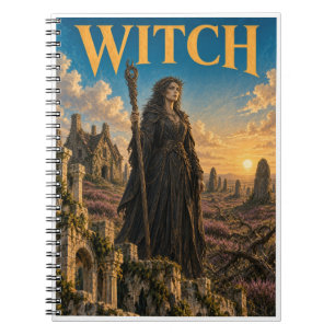 Witch, Gothic Fantasy Monster Notebook