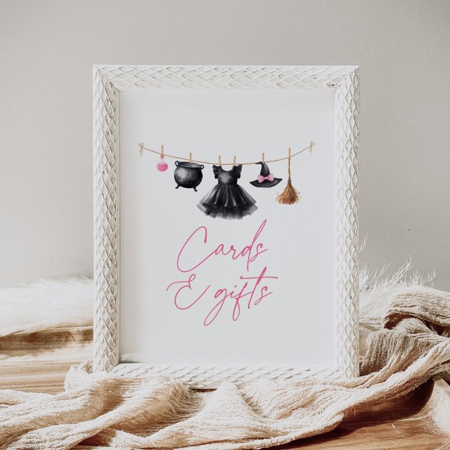 Witch Halloween Baby Shower Cards and Gifts Poster (Creator Uploaded)