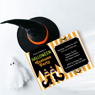 Witch Halloween Costume Party Invitation