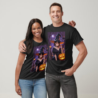 Witch Halloween Day Gifts Couple T-Shirt