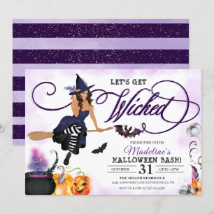 Witch Halloween Party Invitation
